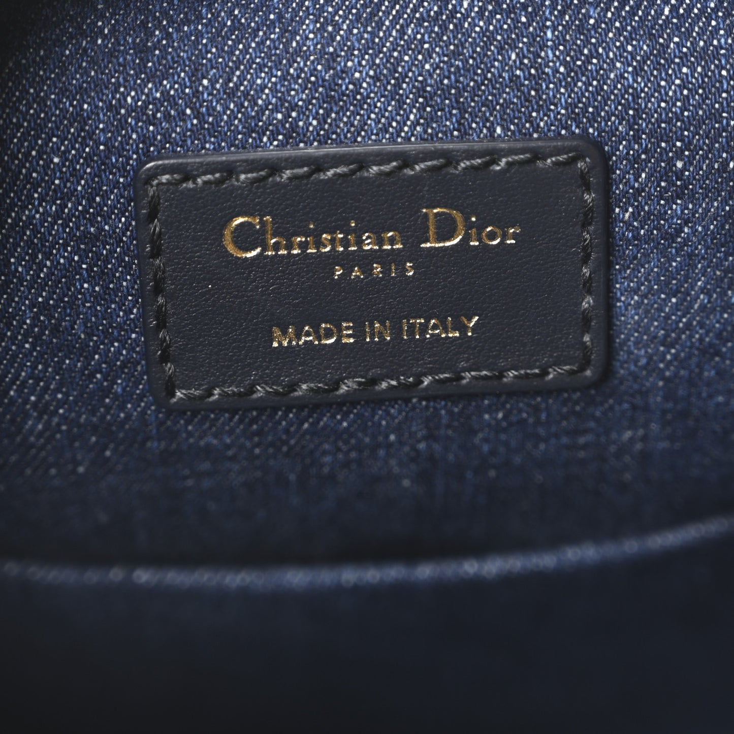 Denim Jacquard Oblique C'est Dior Bucket Bag Blue