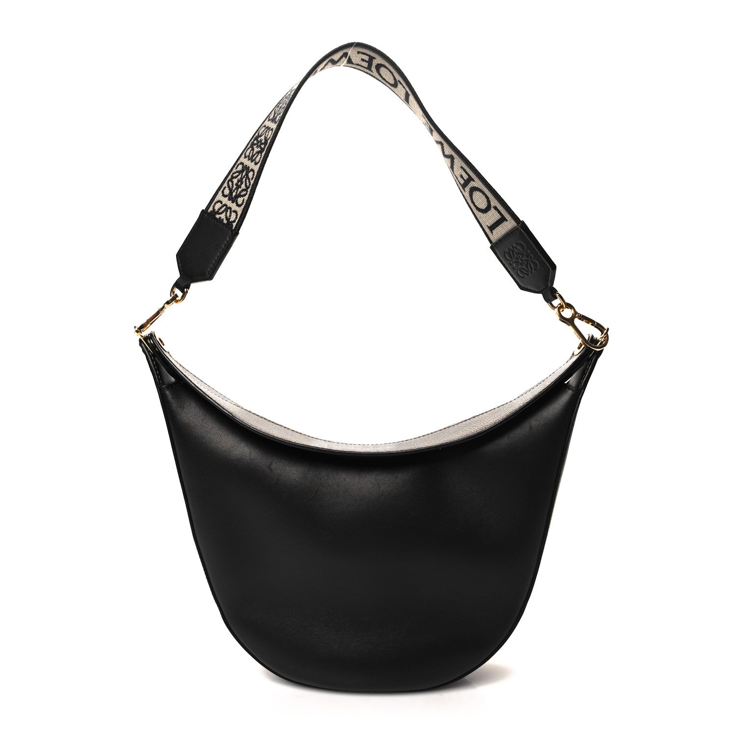 Loewe Satin Calfskin Jacquard Luna Bag Black 1576194 – FASHIONPHILE