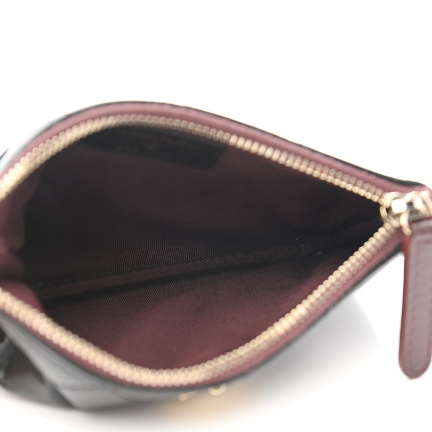 Aged Calfskin Quilted Small Reissue Cosmetic Case Black