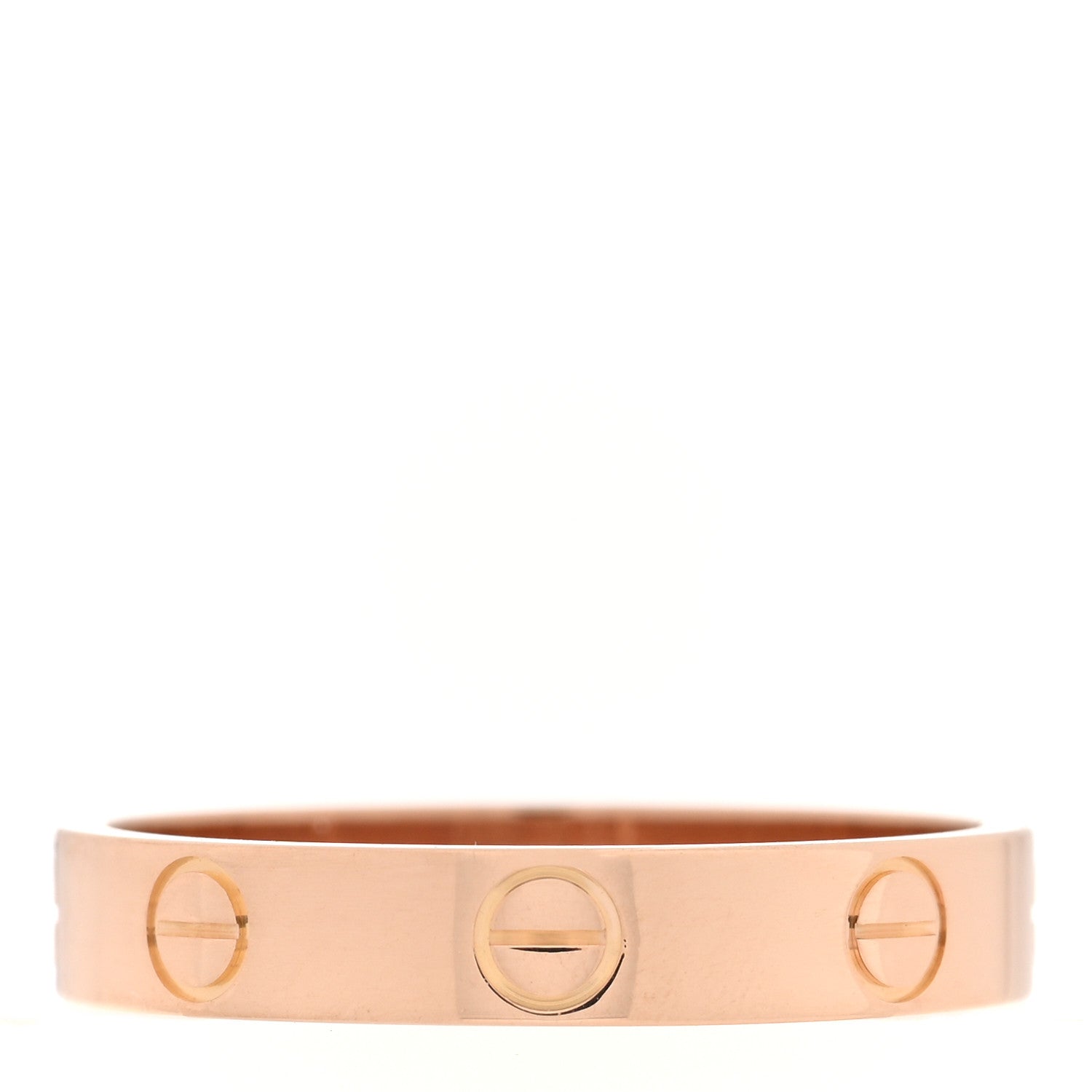 Cartier 18K Pink Gold 3.5mm LOVE Wedding Band Ring 55 7.25 3 of 4