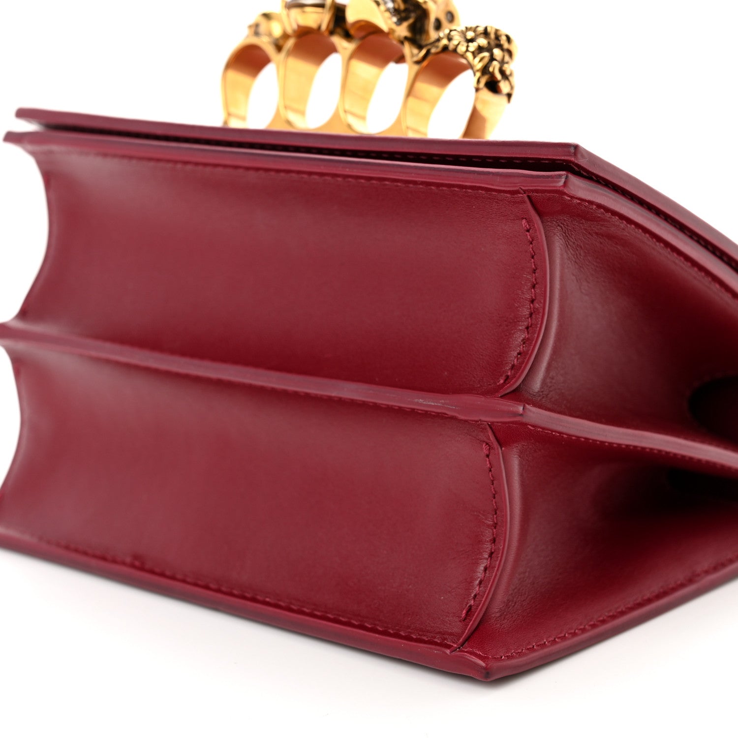 Alexander McQueen Calfskin Knuckle Crossbody Red 9 of 13