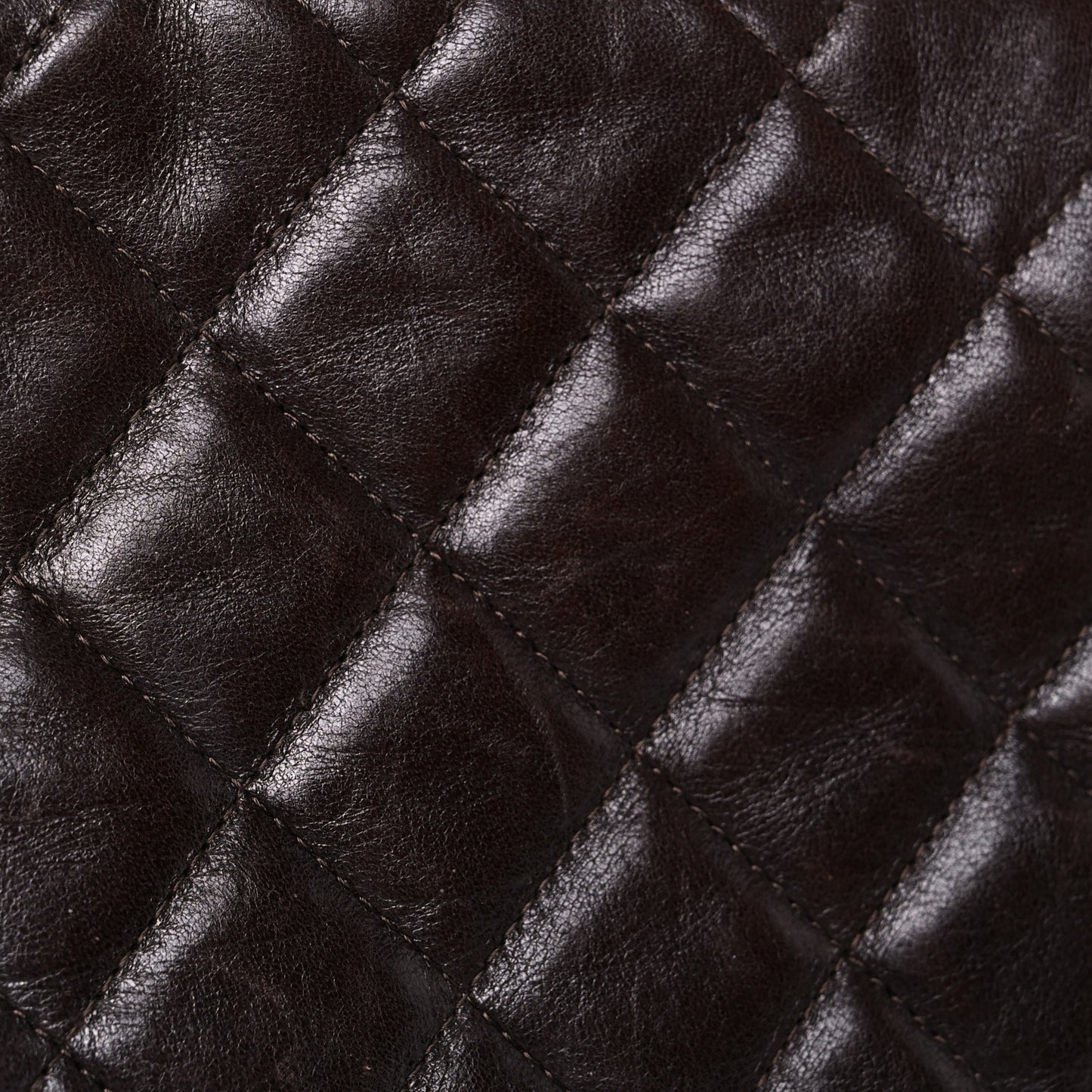 Washed Lambskin Quilted Jumbo Hybrid Reissue Flap Dark Brown