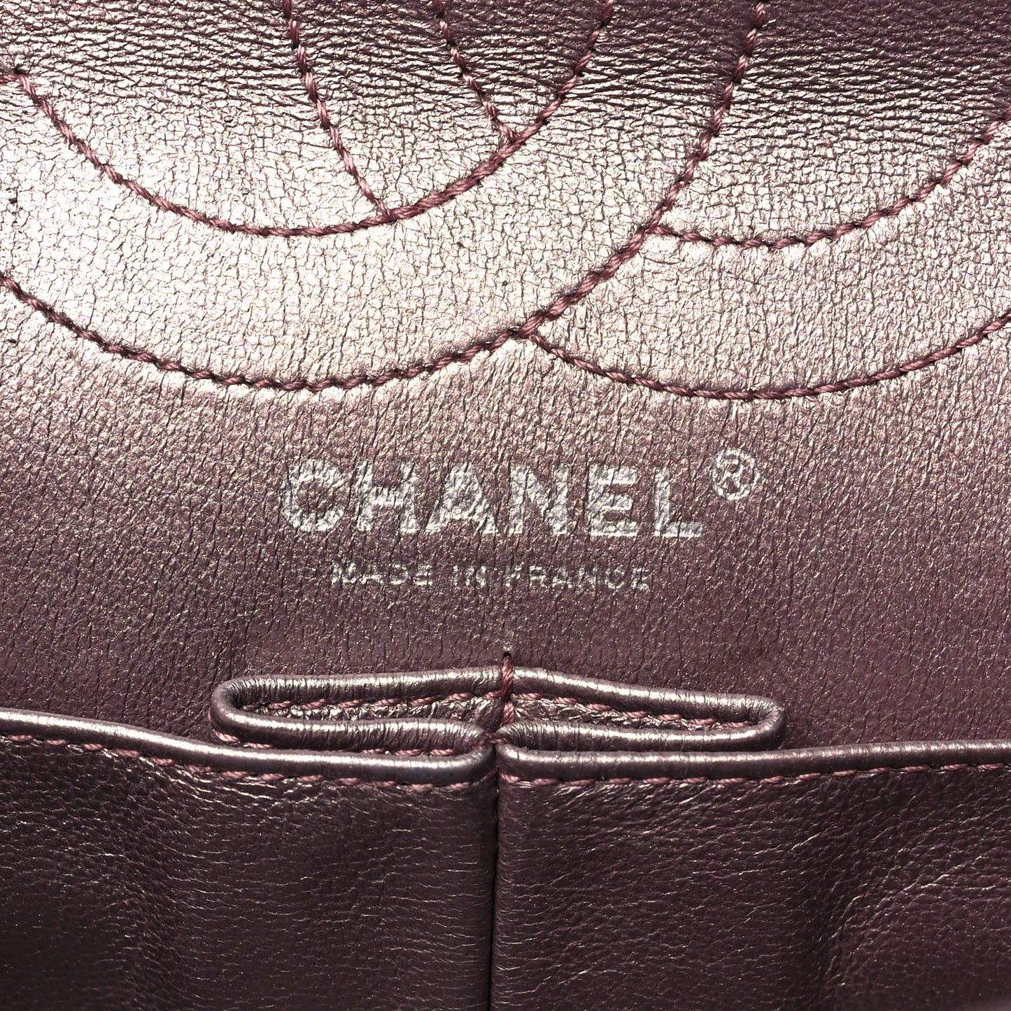 Metallic Aged Calfskin Quilted 2.55 Reissue 226 Flap Rose Fonce
