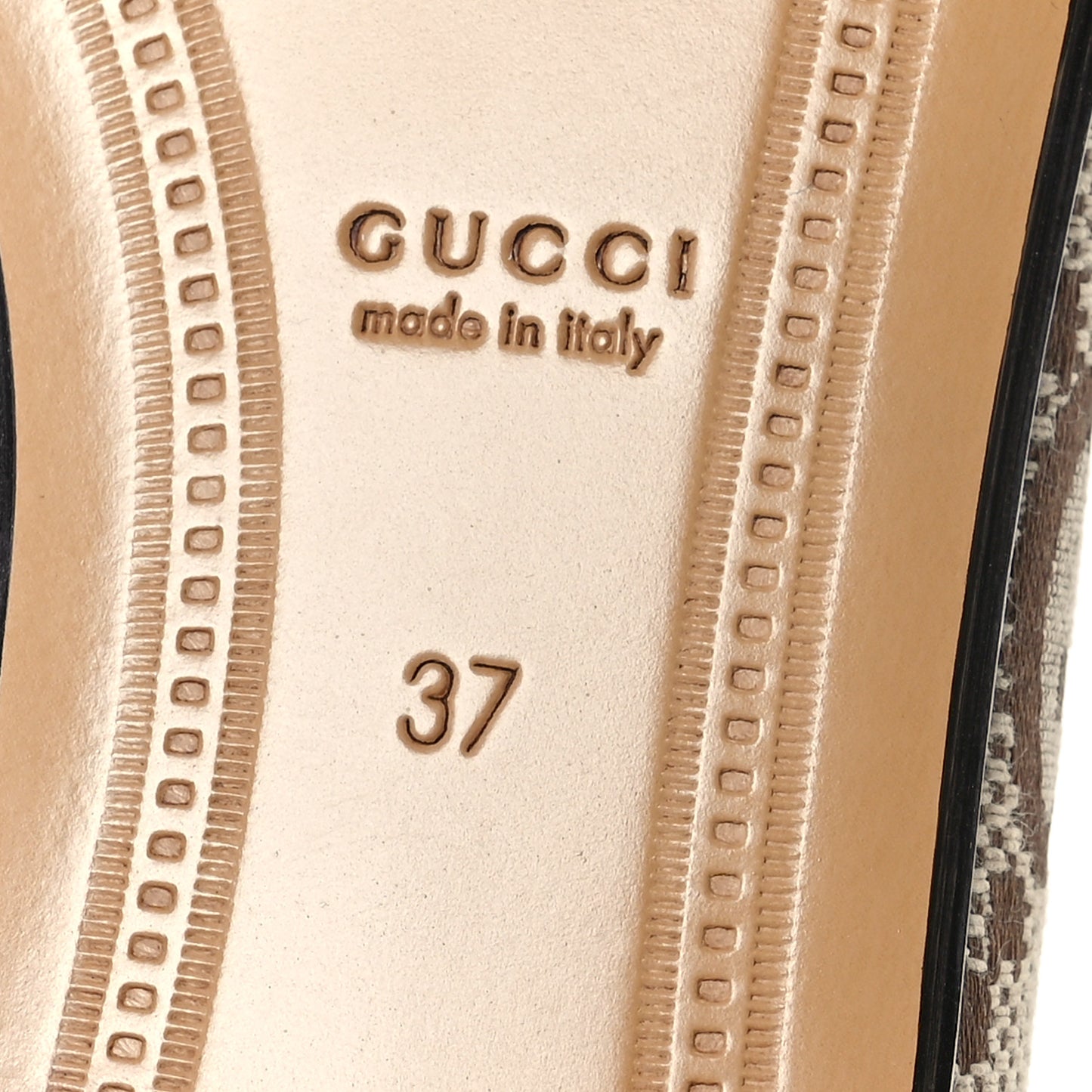 Monogram Jumbo GG Malaga Kid Horsebit Womens Jordaan Loafers 37 Camel Ebony New Acero Beige