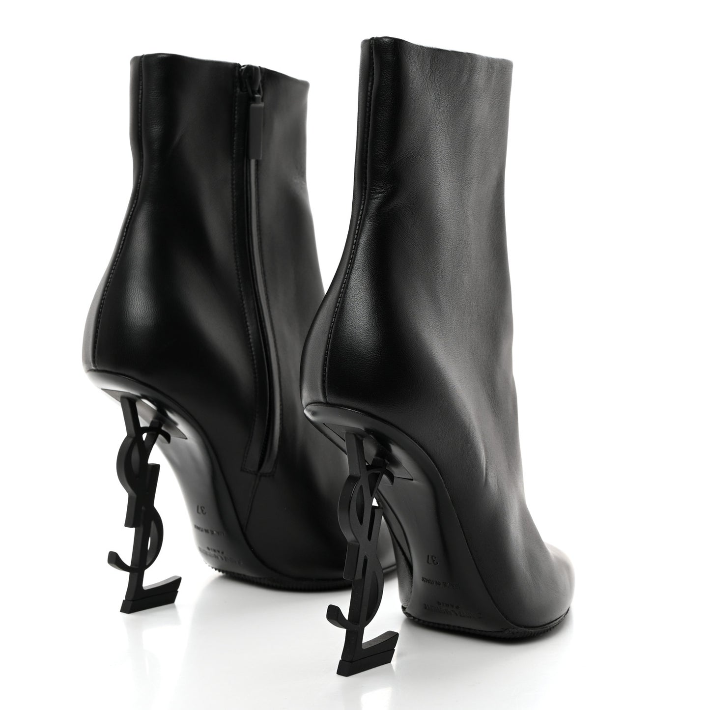 Calfskin Opyum Ankle Boots 37 Black