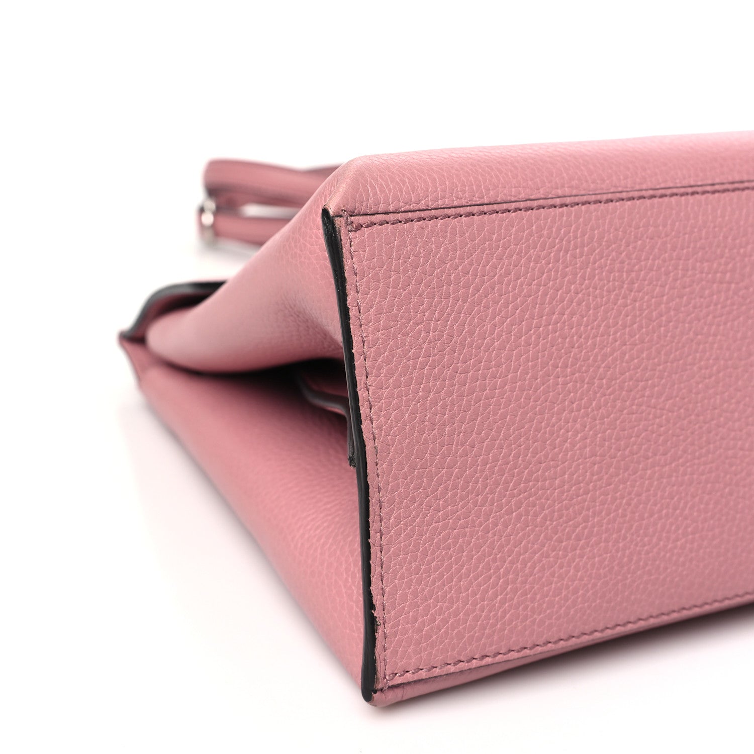Gucci Cellarius Calfskin Medium Bamboo Daily Top Handle Bag Carmine Rose 8 of 10