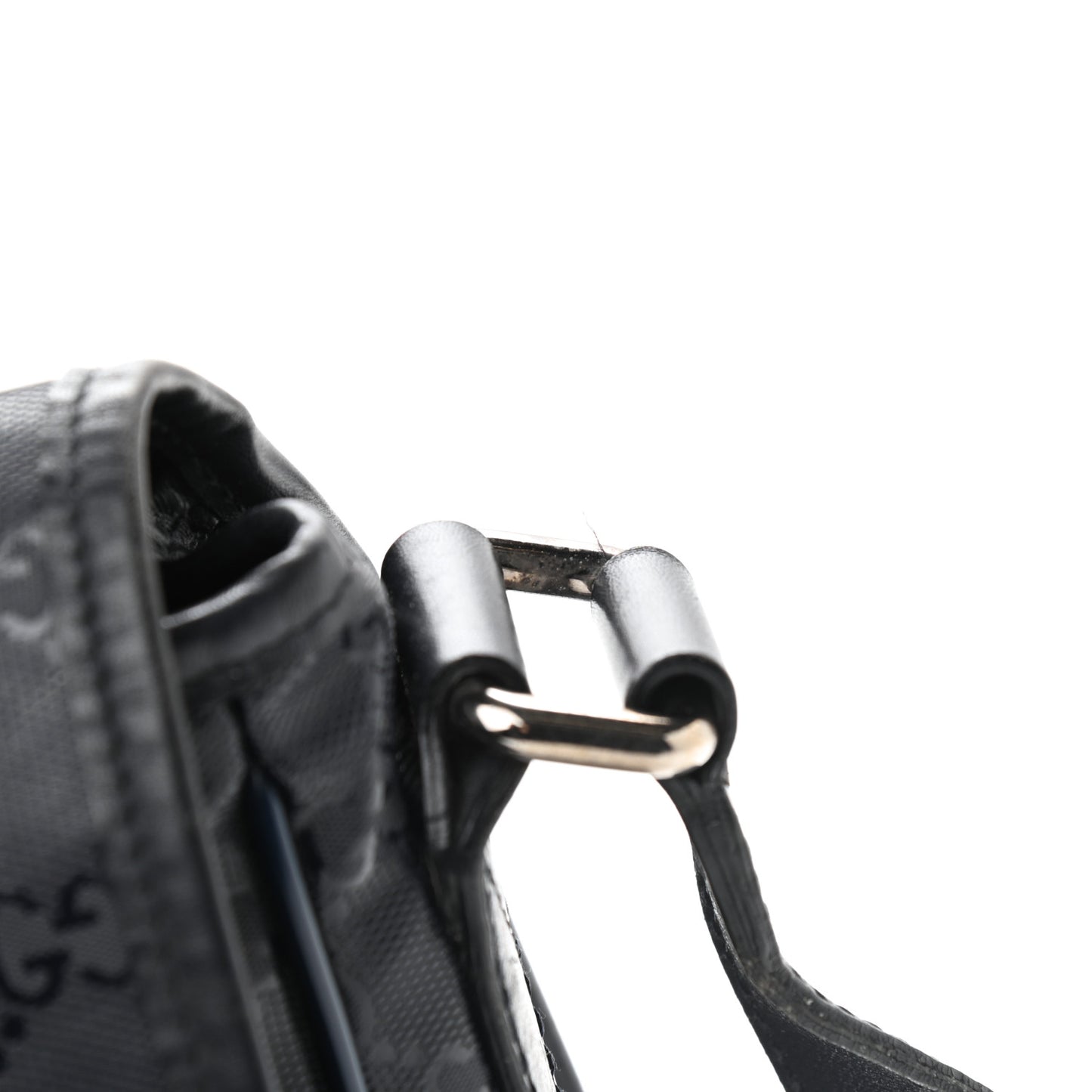 Imprime Monogram Medium Double Buckle Flap Messenger Bag Navy