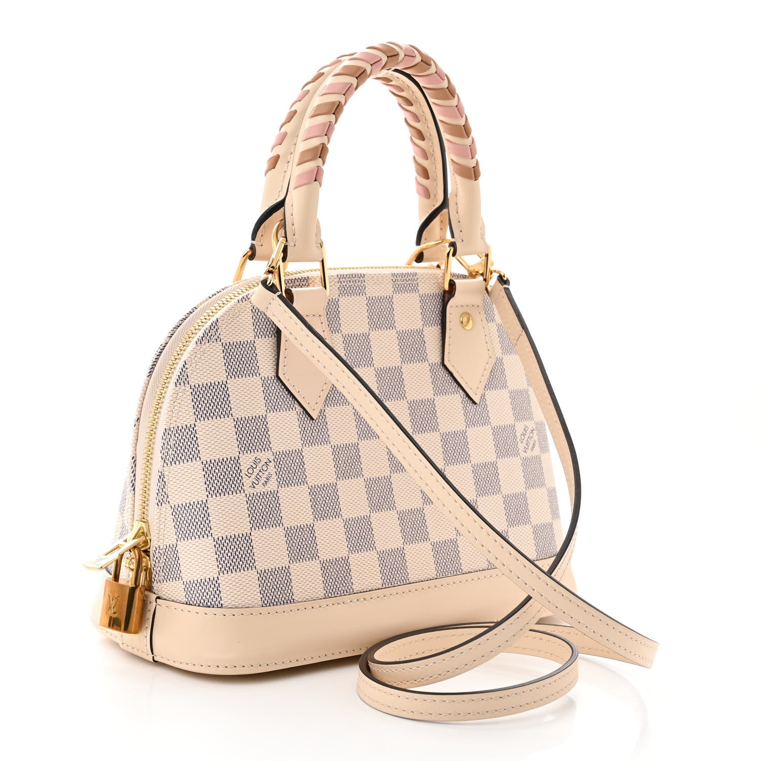 Louis Vuitton Damier Azur Braided Alma BB 3 of 9