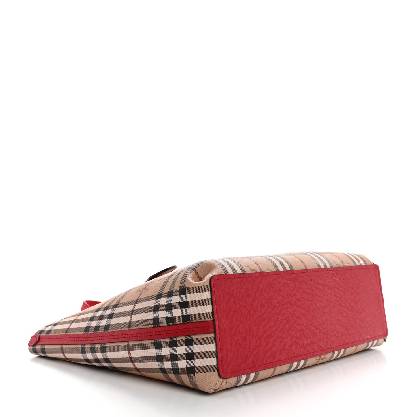 Haymarket Check Medium Reversible Tote Poppy Red