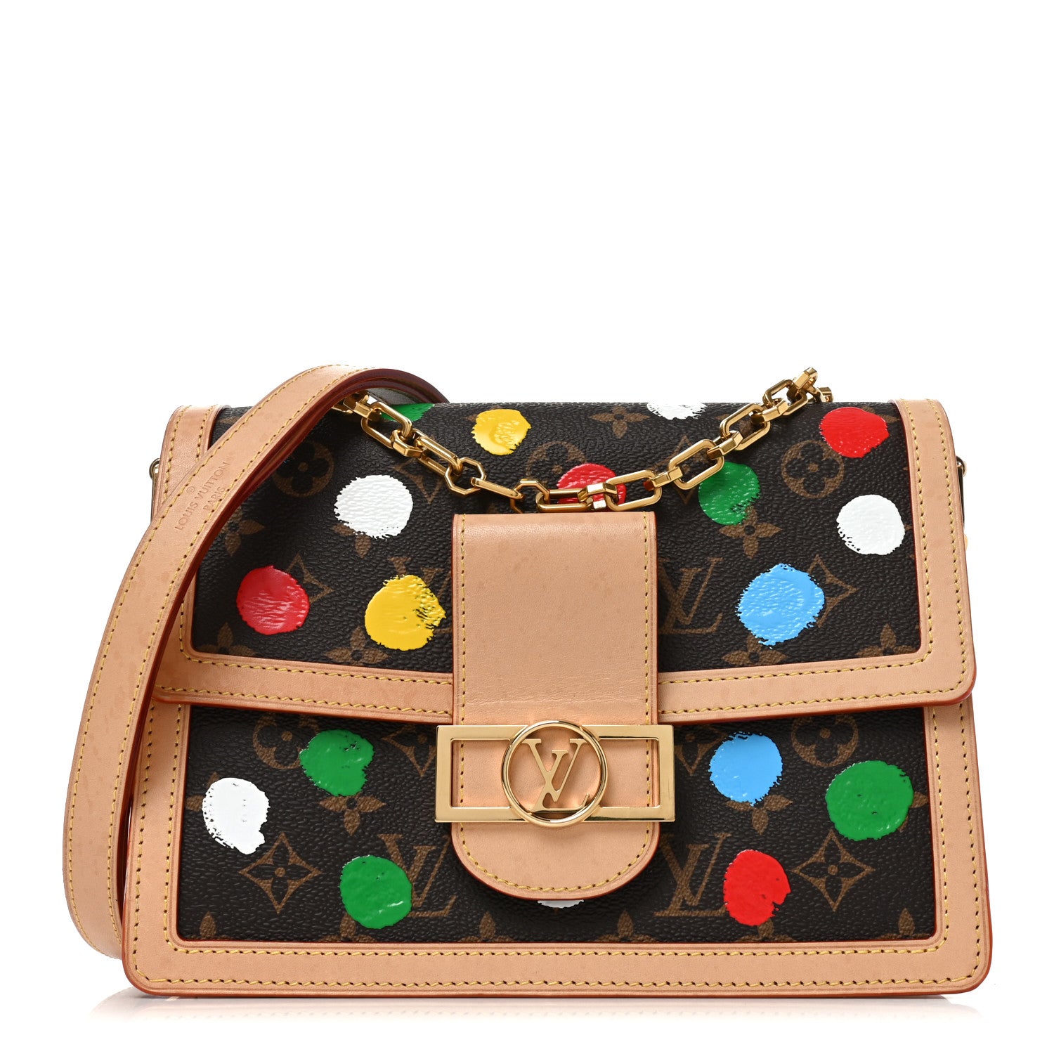 Louis Vuitton パテキ　ノベルティ Louis Vuitton LV X YK Monogram Dots Dauphine Multicolor 1891963