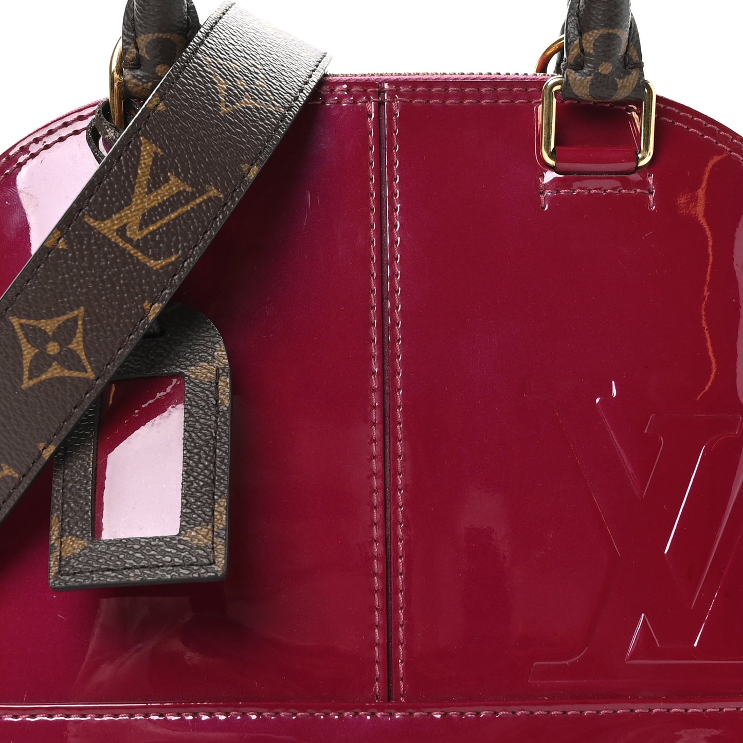 Patent Monogram Alma BB Magenta