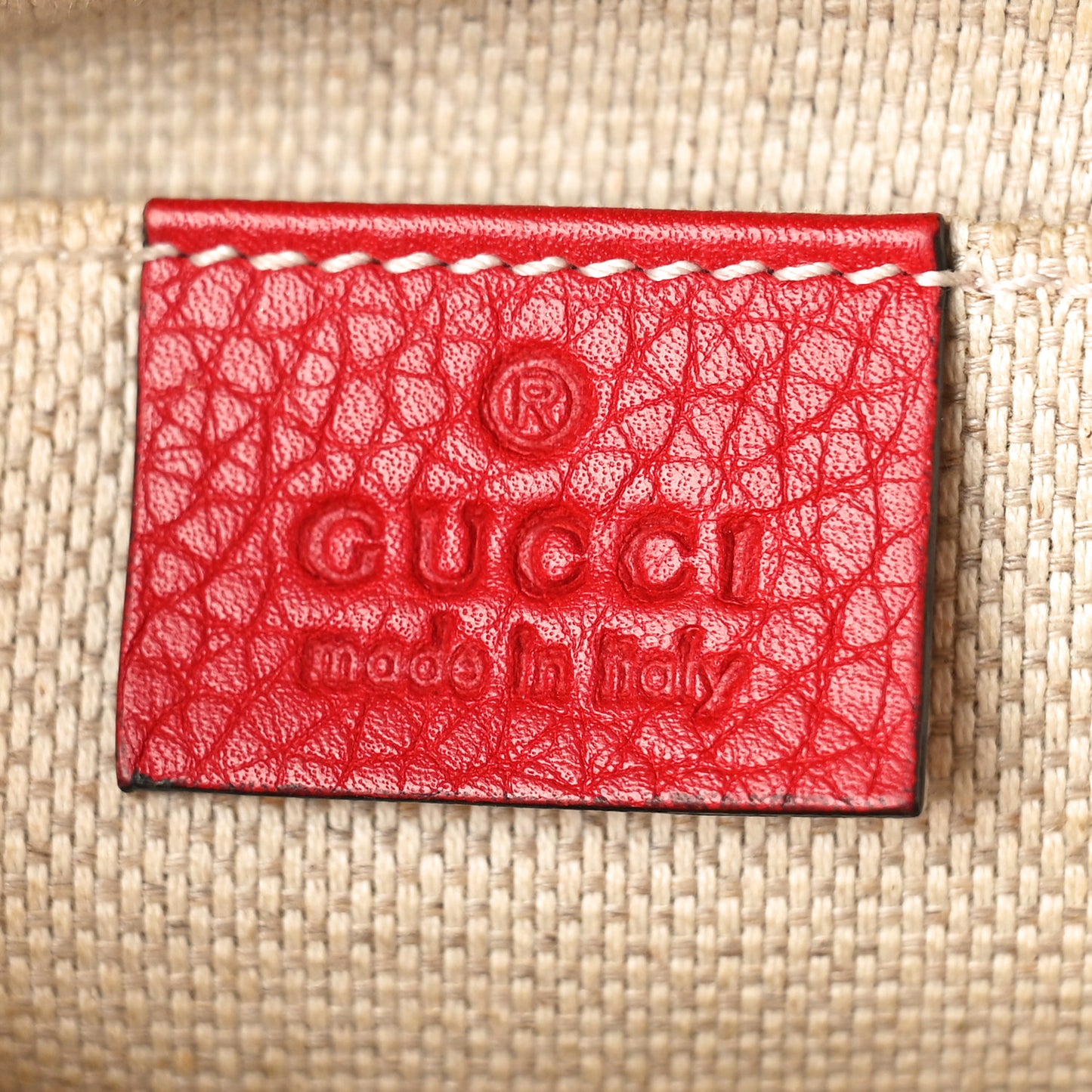 Pebbled Calfskin Small Soho Disco Bag Tabasco Red