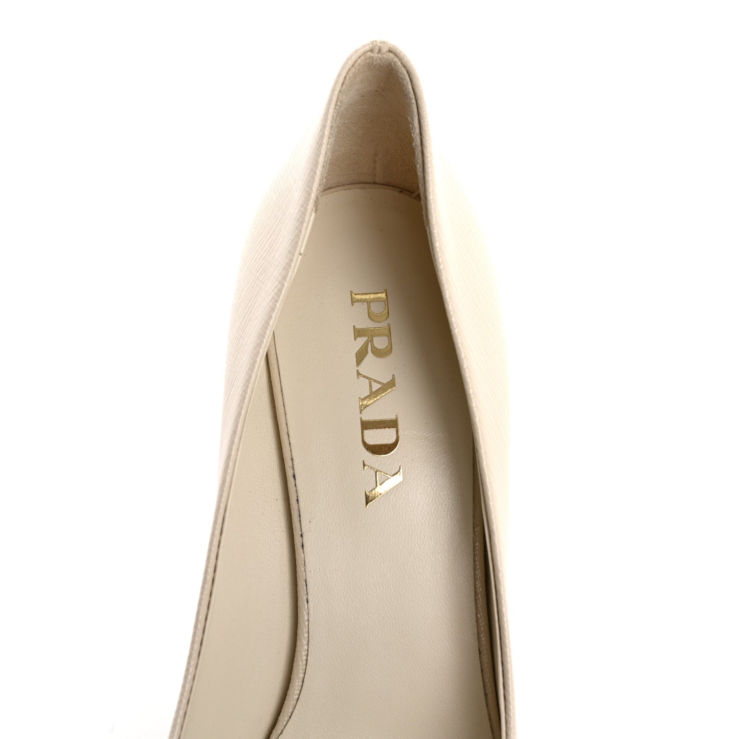 Saffiano Vernice Pumps 37.5 White