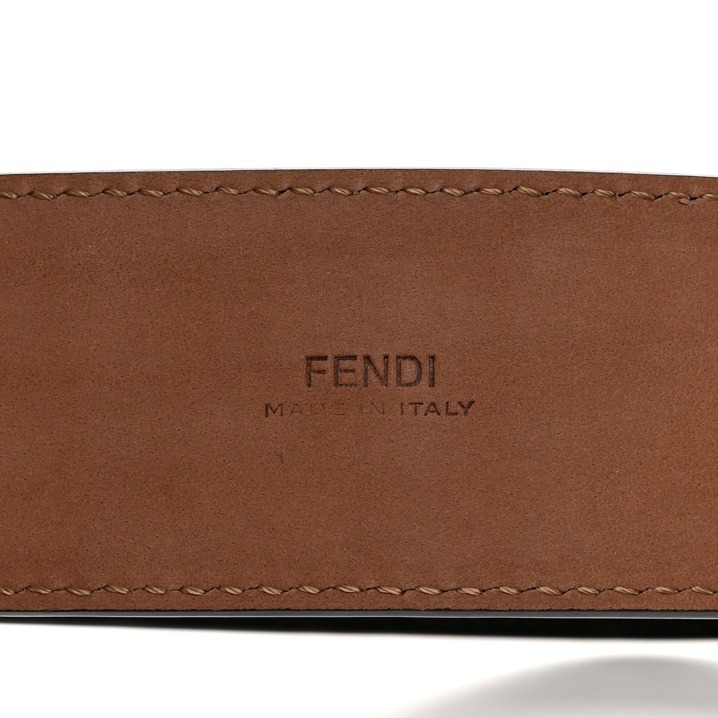 Calfskin F is Fendi FF 1974 Embossed Belt 90 36 Black