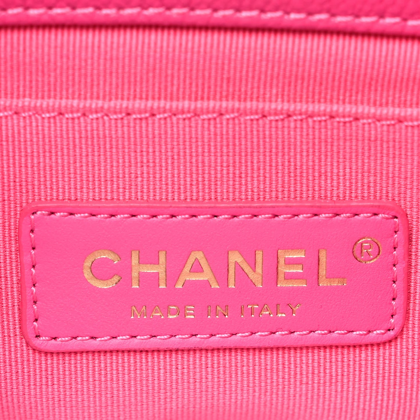 Caviar Quilted Chain Melody Waist Belt Bag Dark Pink
