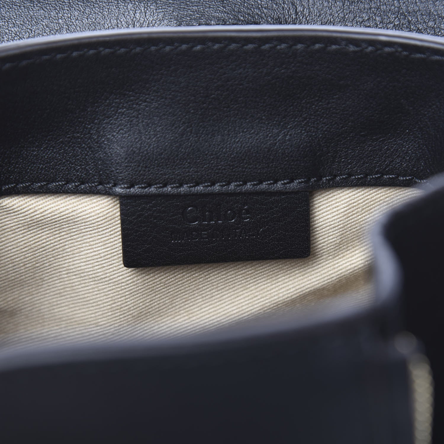 Chloe Suede Calfskin Mini Faye Backpack Black 5 of 10