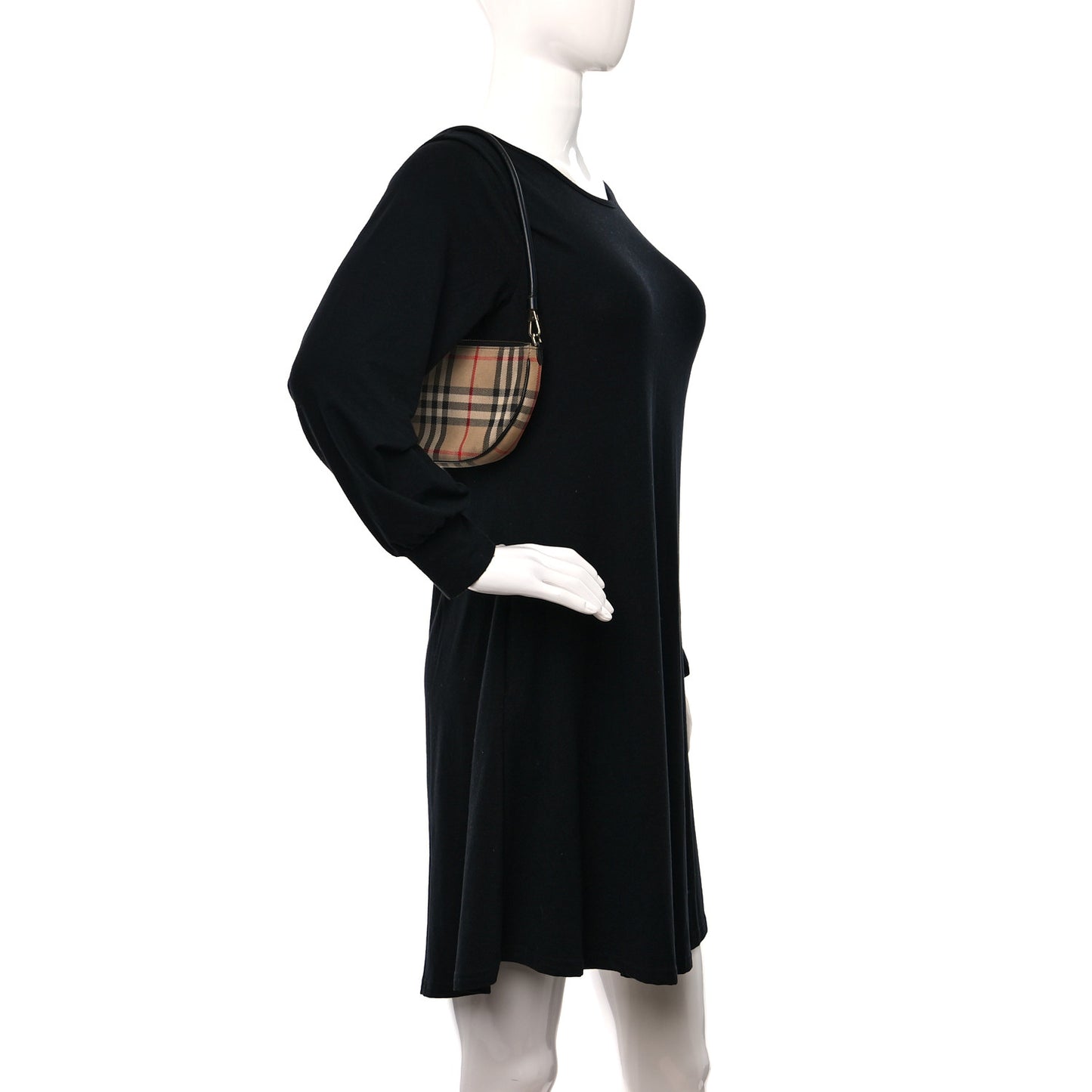 Vintage Check Calfskin Olympia Pouch Archive Beige