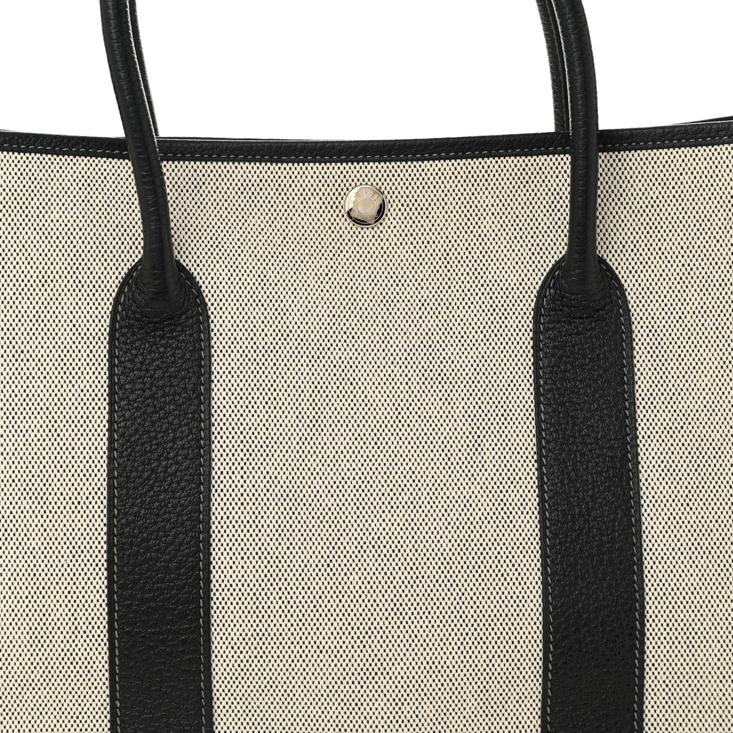 Toile Negonda Garden Party 36 MM Tote Black Ecru