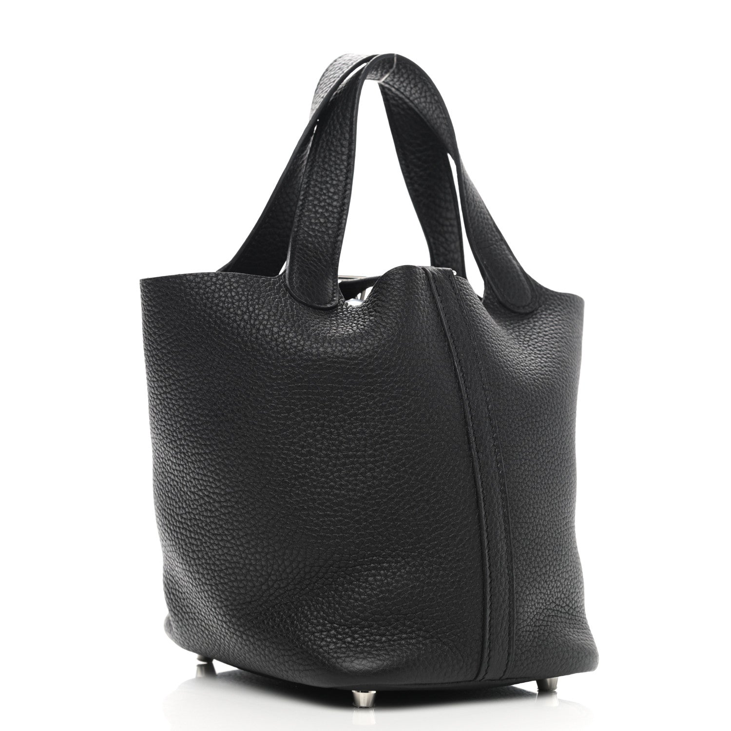 Hermes Taurillon Clemence Picotin Lock 18 PM Black 3 of 9