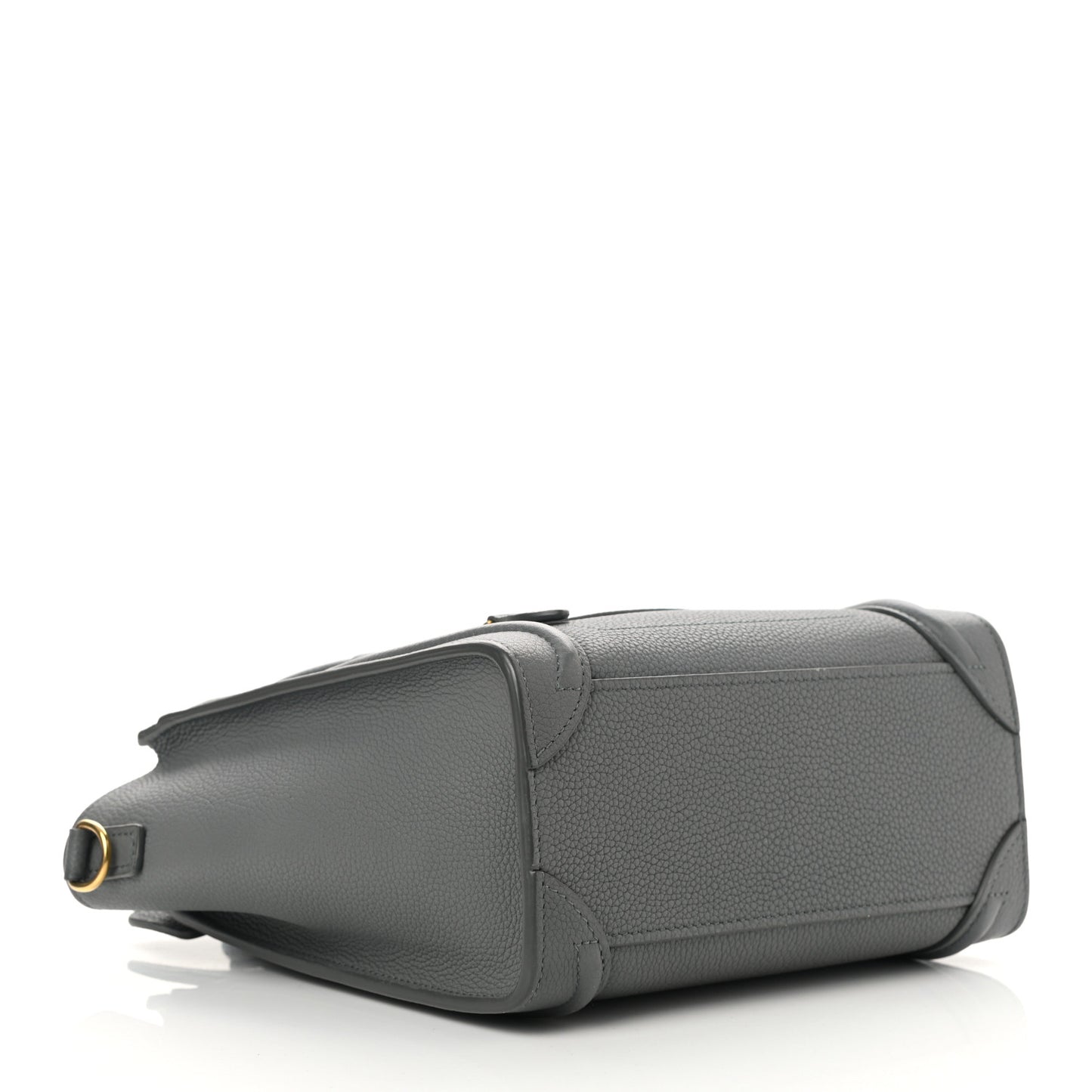 Baby Drummed Calfskin Nano Luggage Kohl