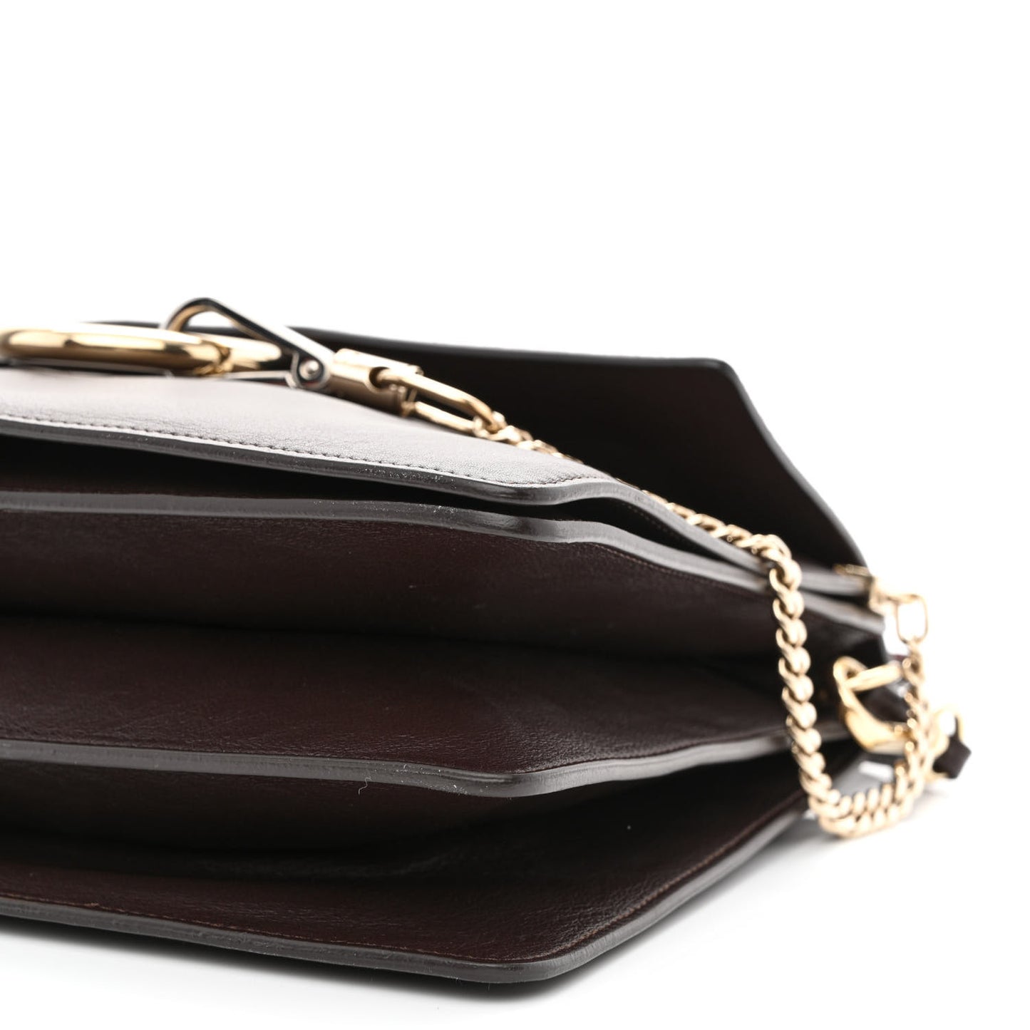 Calfskin Suede Medium Faye Shoulder Bag Dark Purple