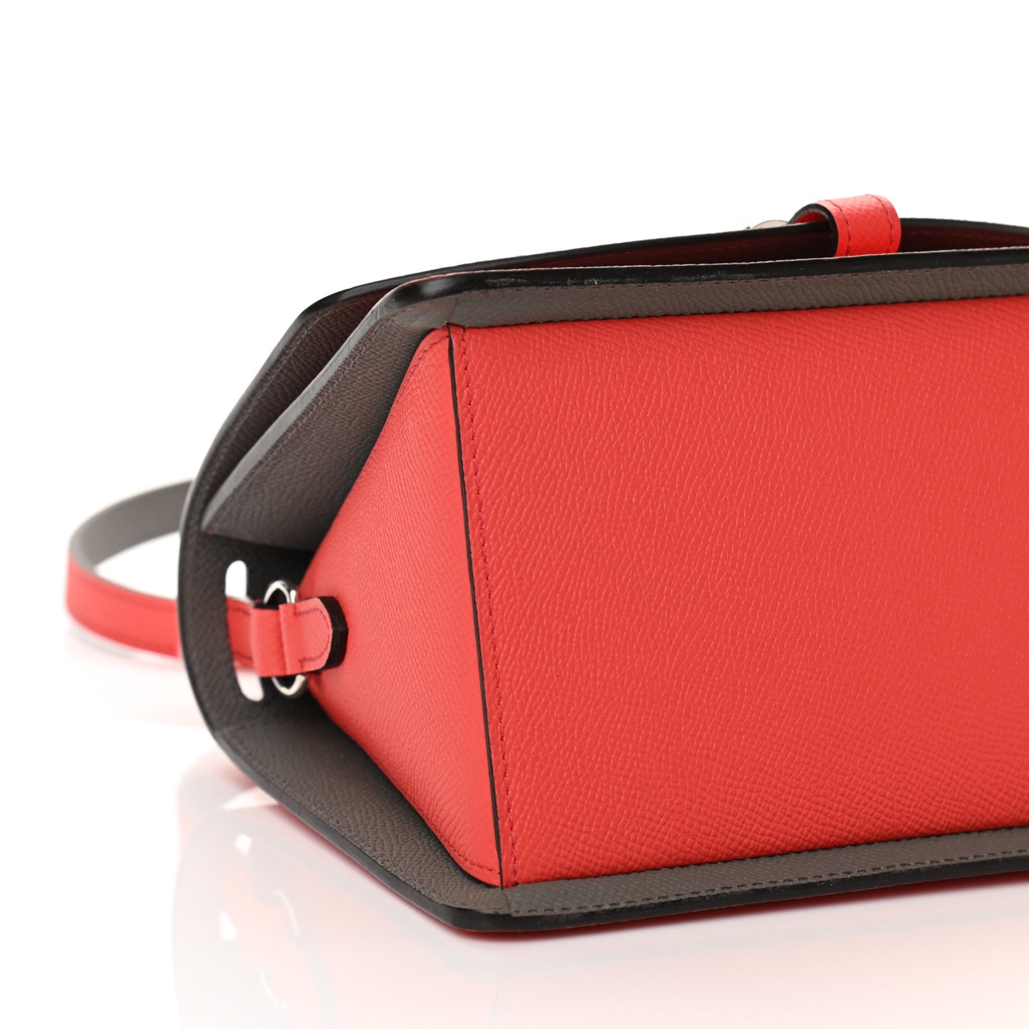 Carat Calfskin Madeleine Bag Coral Zinc