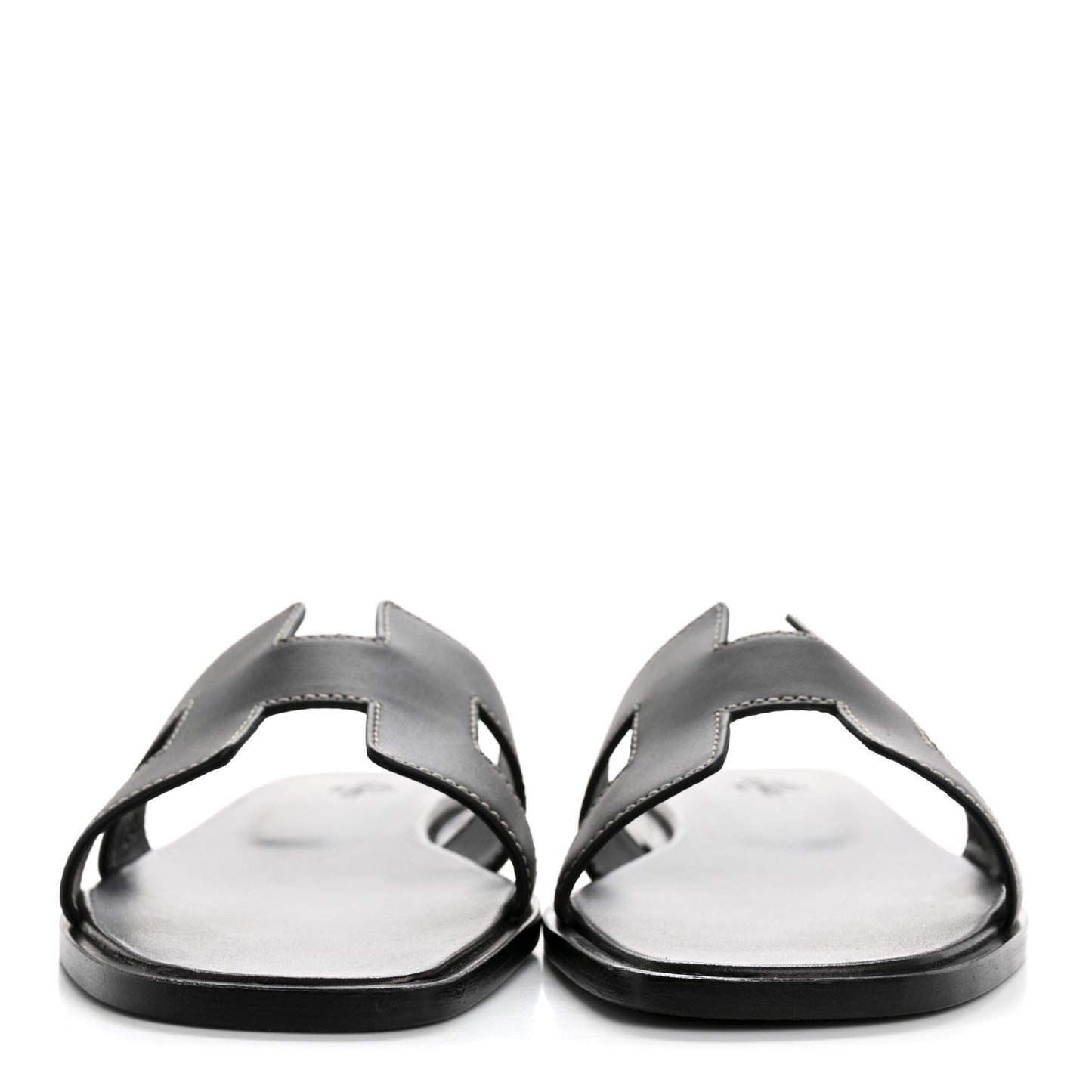Box Calfskin Oran Sandals 38 Black