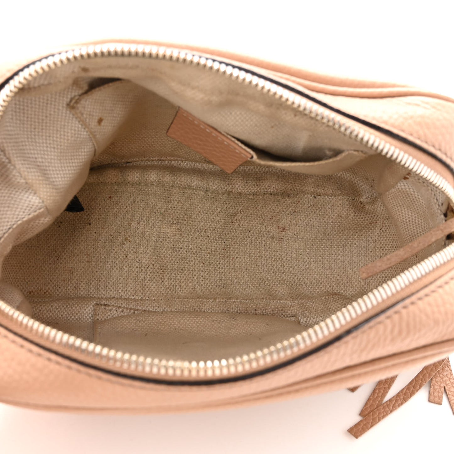 Pebbled Calfskin Small Soho Disco Bag Camelia
