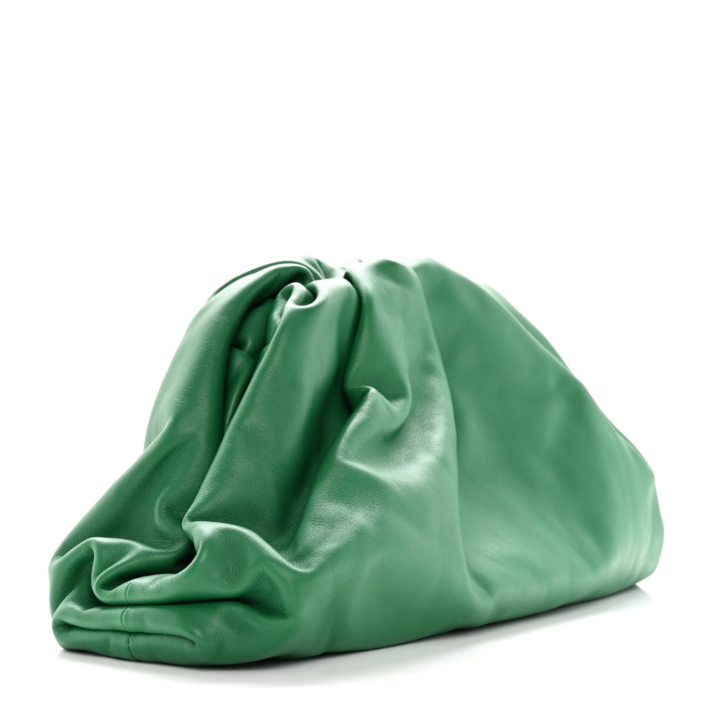 Smooth Butter Calf The Pouch Oversized Clutch Racing Green
