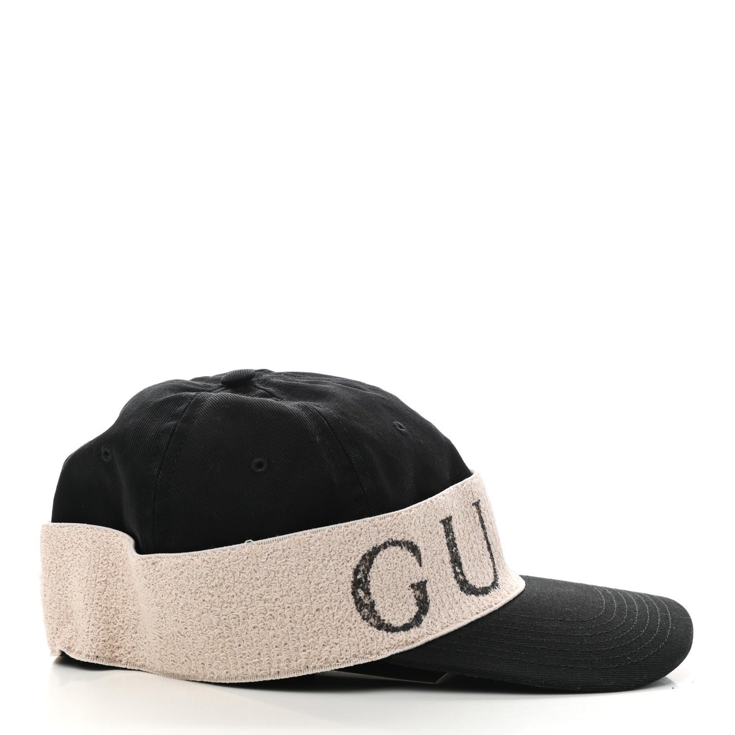 Gabardine Gucci Headband Baseball Hat M Black