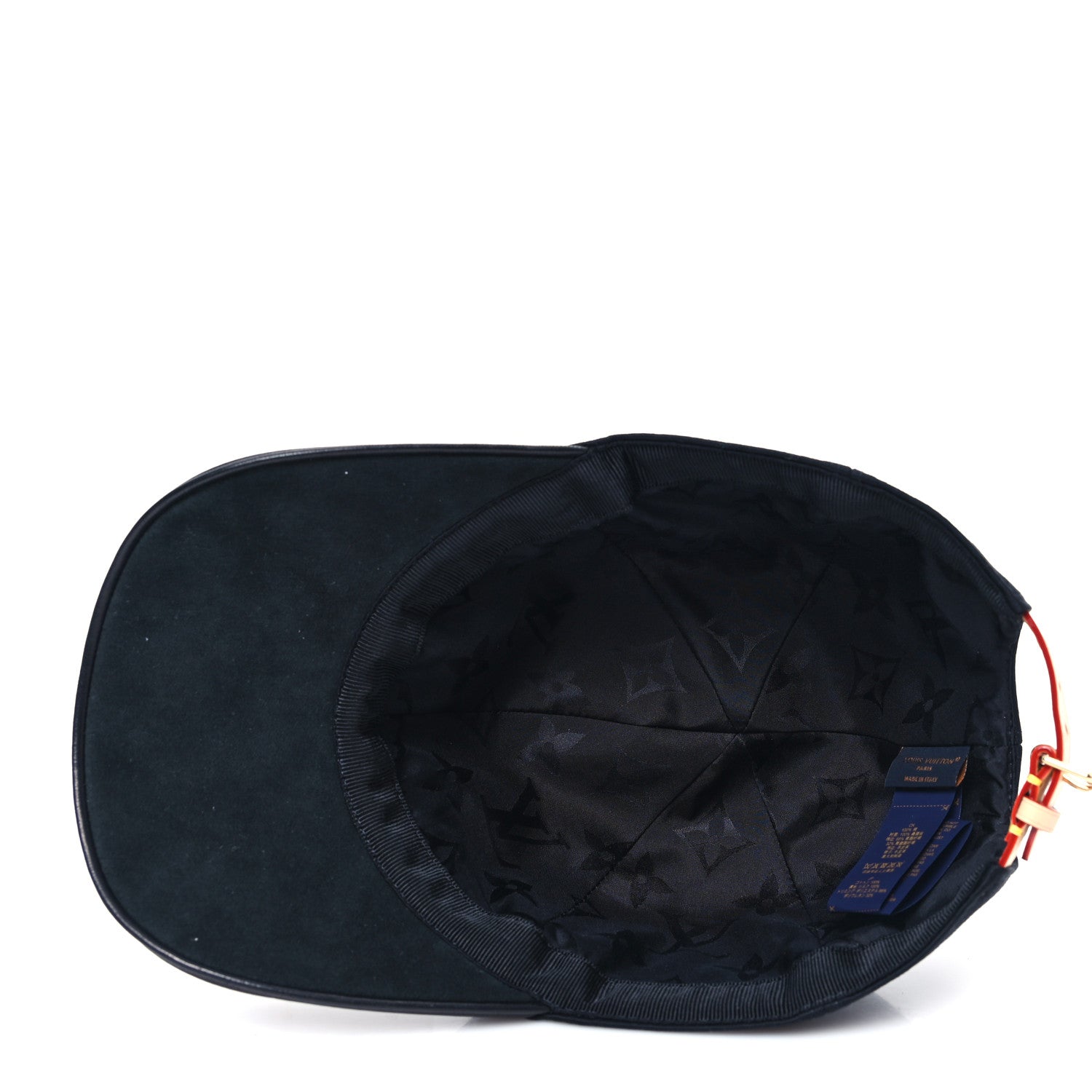Louis Vuitton Calfskin Cotton Jacquard Monogram LV First Cap M Black 7 of 8