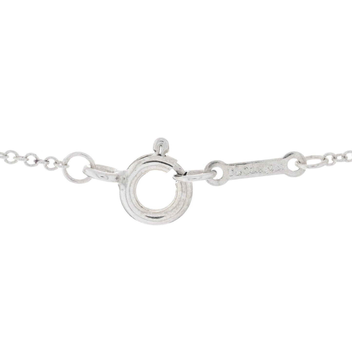 Sterling Silver Paloma Picasso Olive Leaf Heart Pendant Necklace