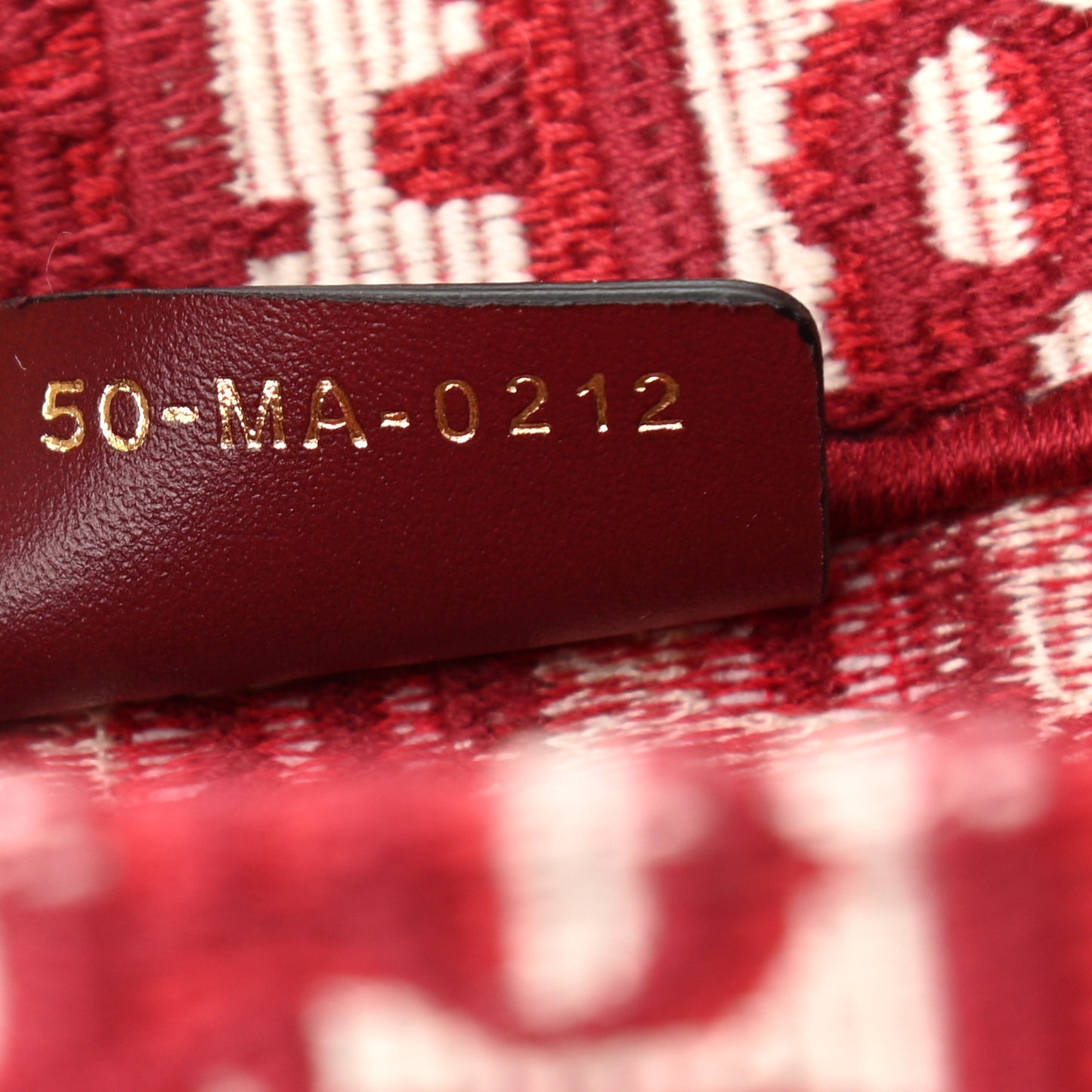 Oblique Small Book Tote Burgundy Multicolor