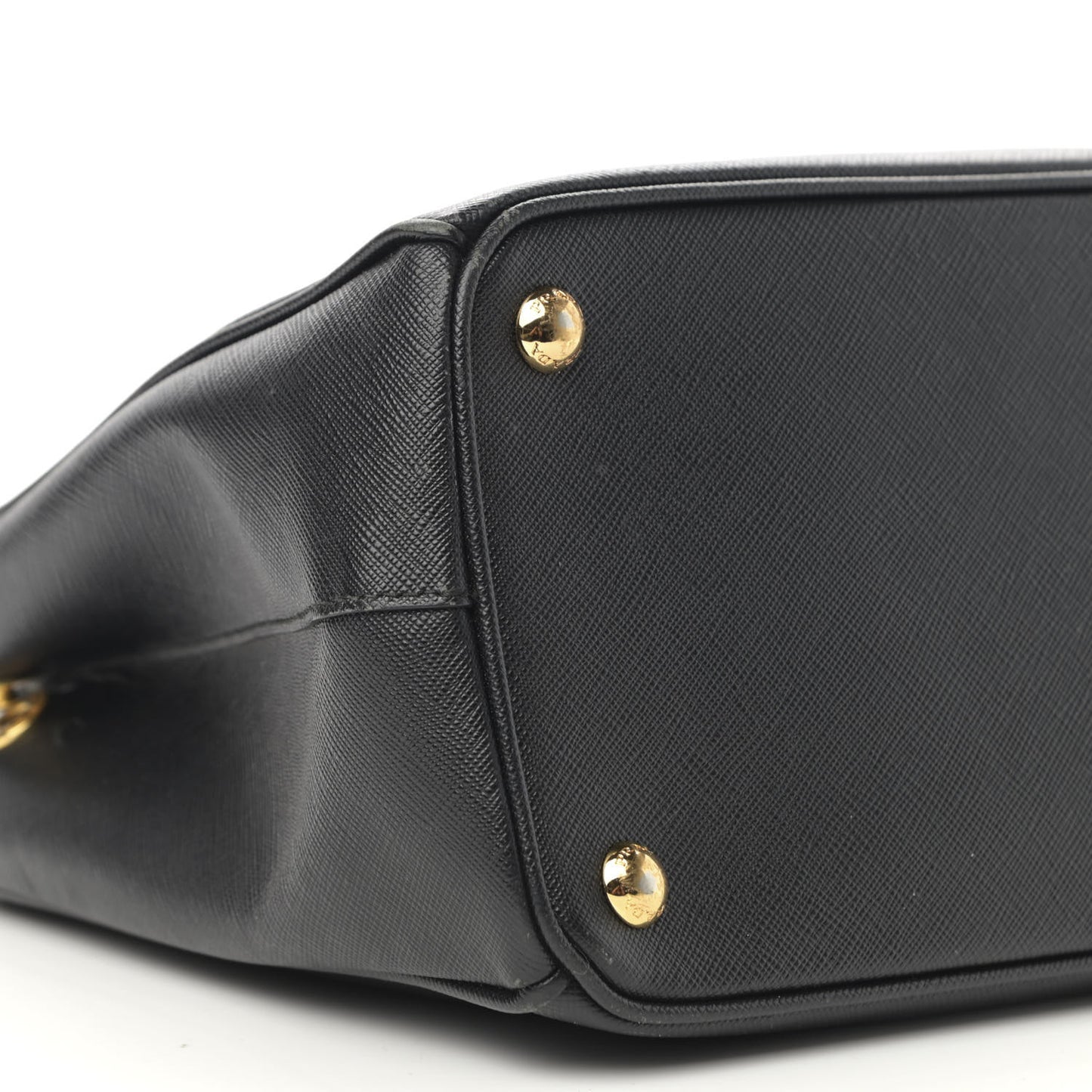 Saffiano Small Galleria Double Zip Tote Black