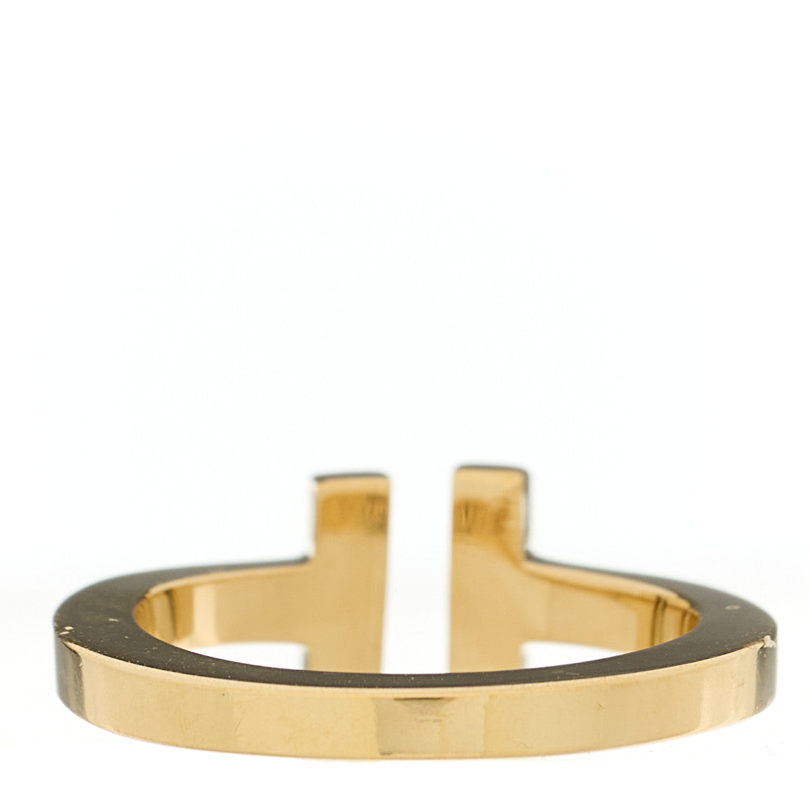 18K Yellow Gold T Square Ring 51 5.75