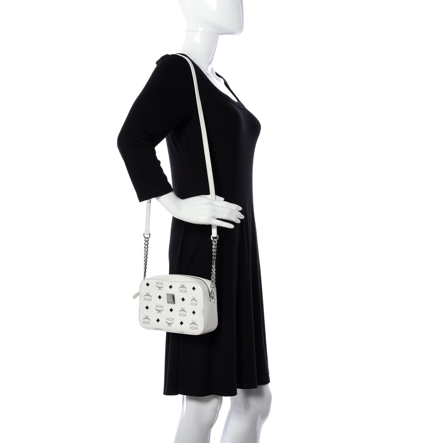 Visetos Camera Crossbody Bag White