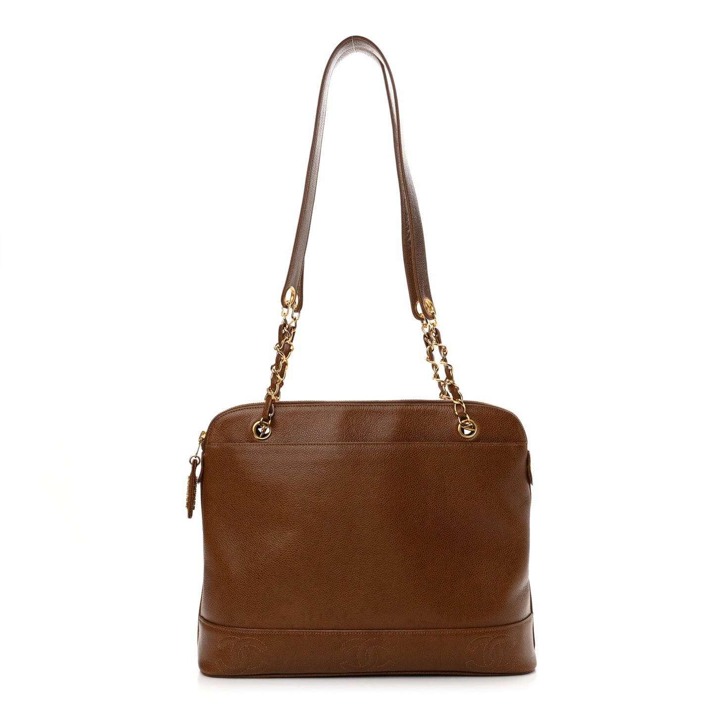 Caviar CC Shoulder Bag Brown