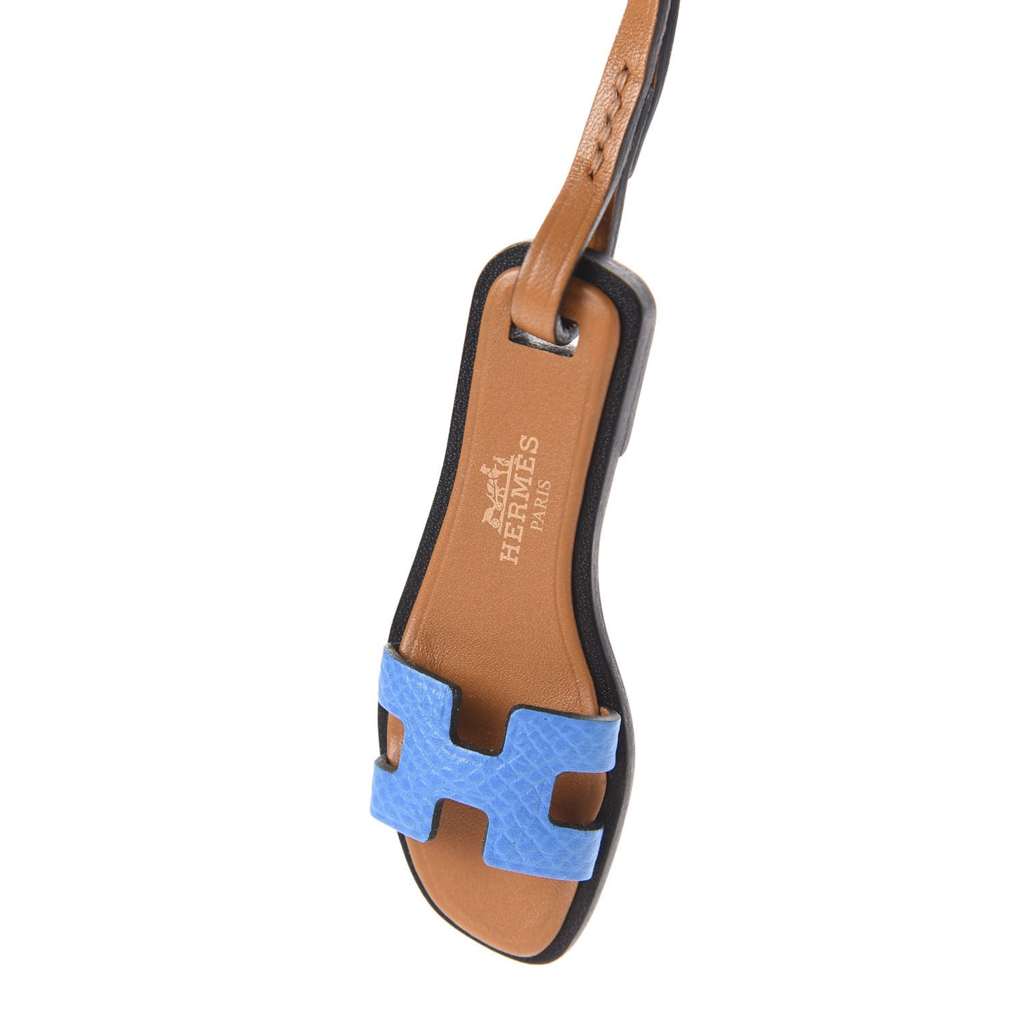 Epsom Butler Calfskin Hunter Oran Nano Bag Charm Bleu Frida