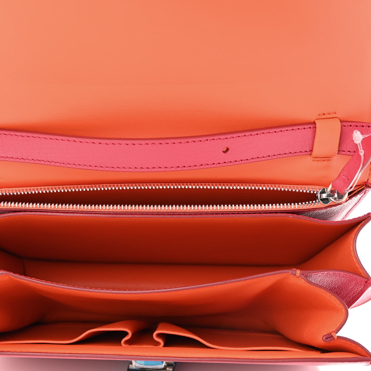 Goatskin Medium Classic Box Flap Bag Dark Pink