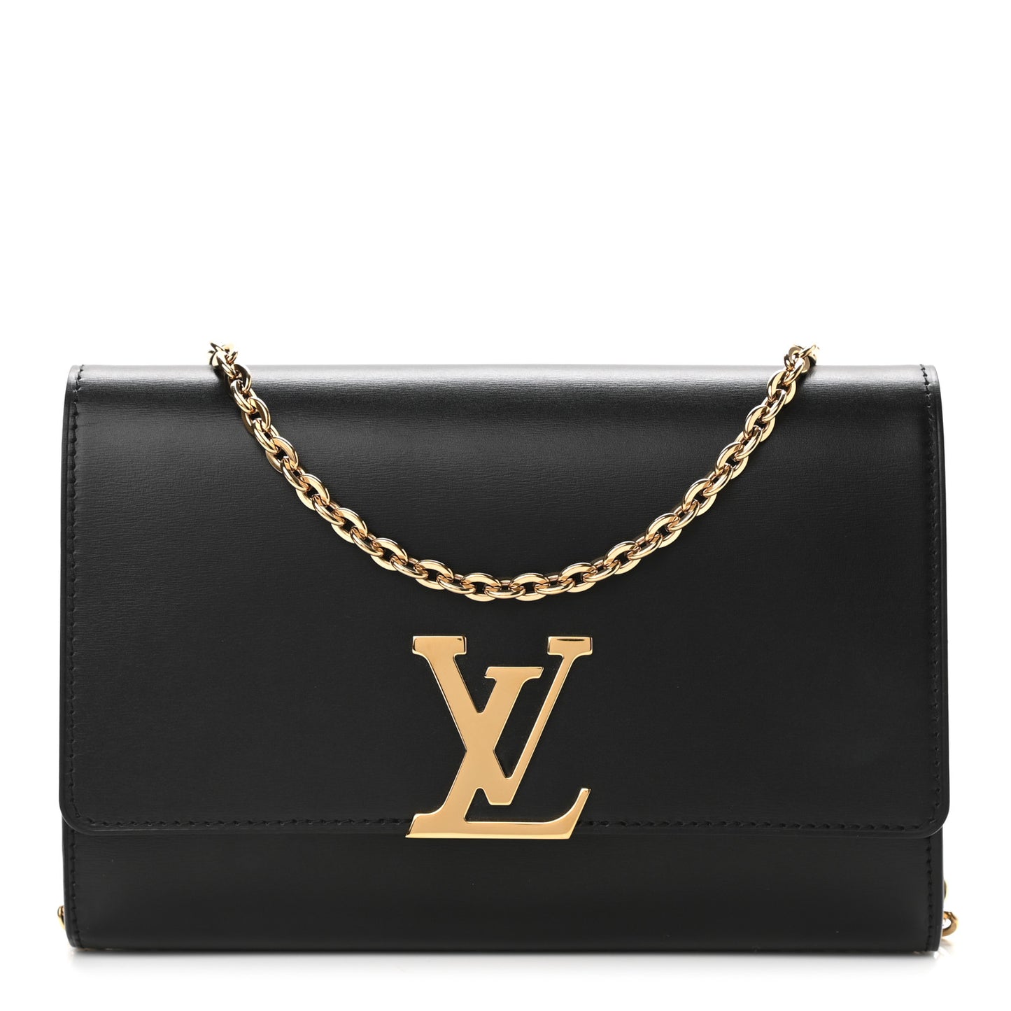 Calfskin Chain Louise MM Black