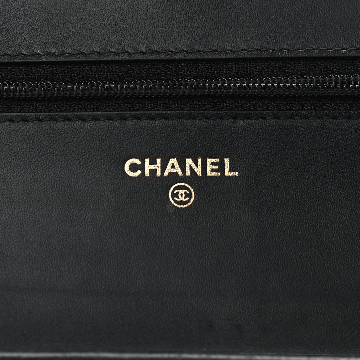 Caviar Quilted Boy Wallet On Chain WOC Black