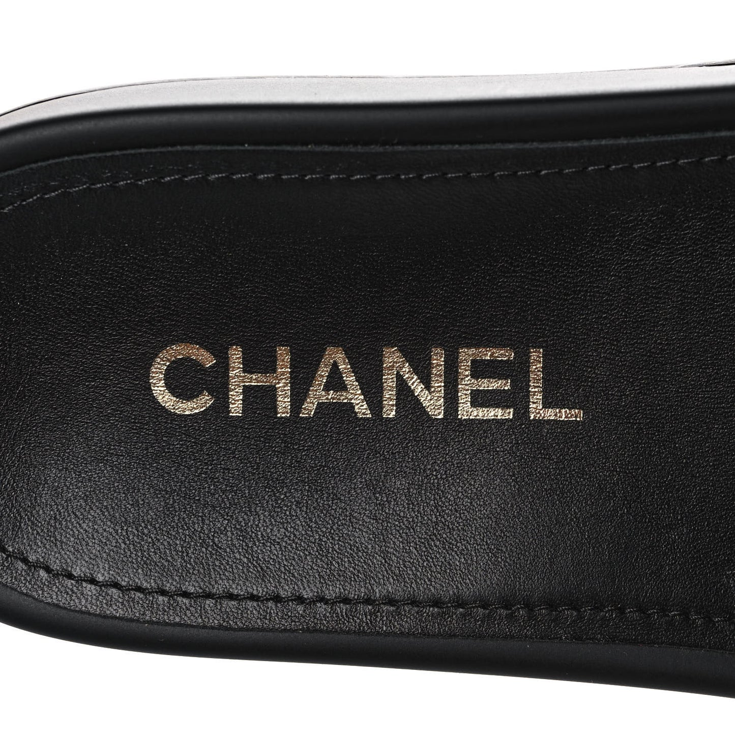 Lambskin Pearl Beaded Woven Slides 38 Black