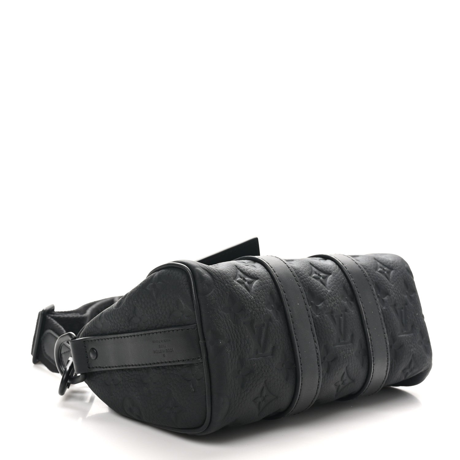 Louis Vuitton Monogram Taurillon Keepall Bandouliere 25 Black 4 of 9