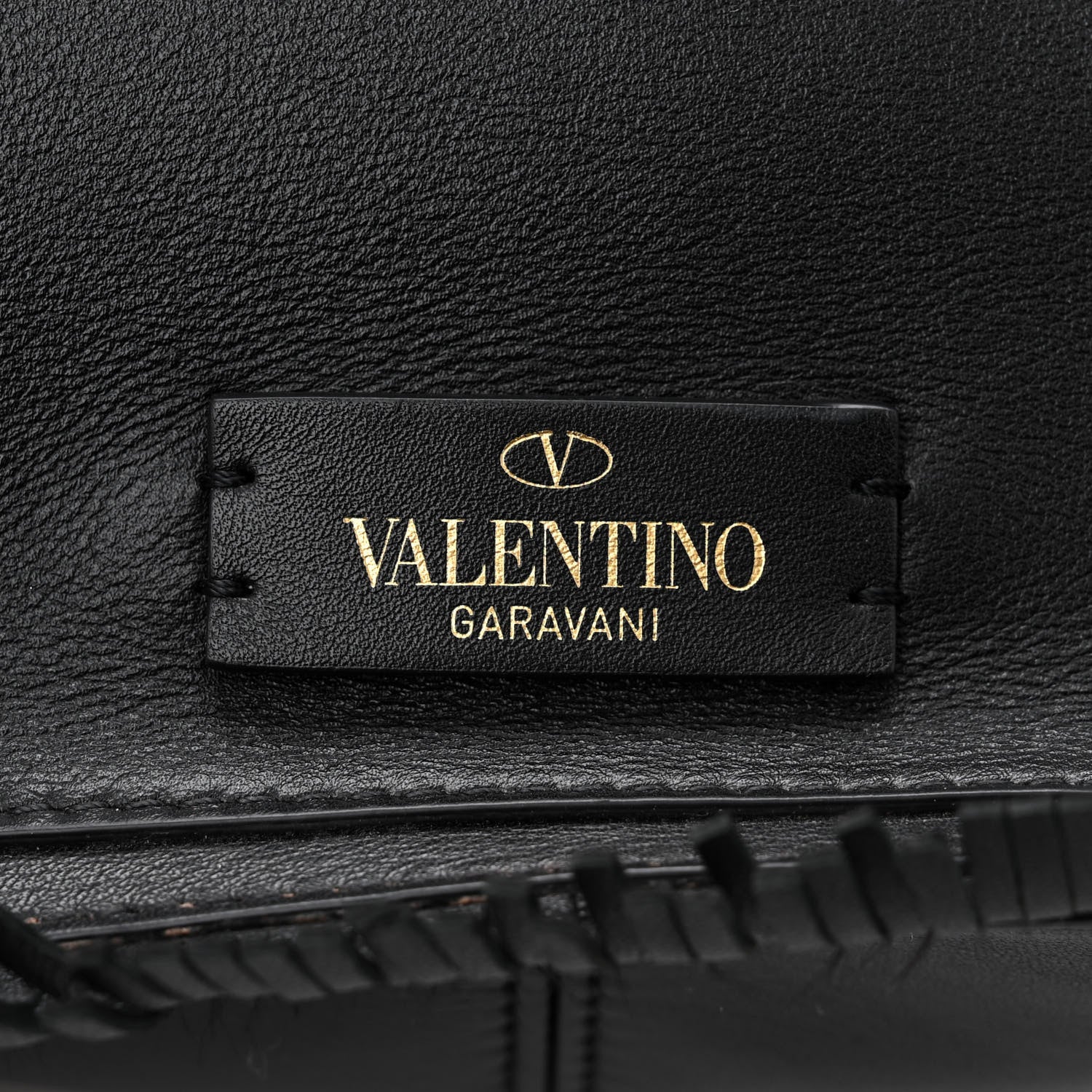 Valentino Garavani Calfskin The Rope Shopper Black 7 of 11