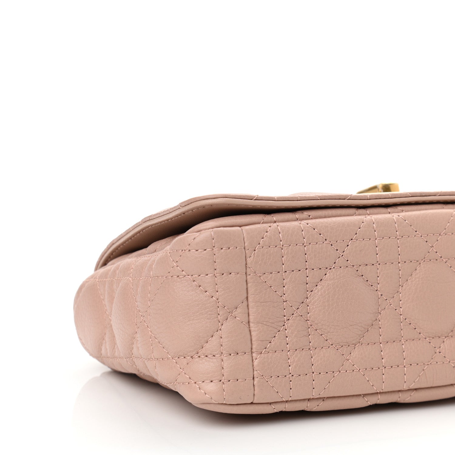 Christian Dior Calfskin Cannage Small Caro Bag Rose De Vents 5 of 10