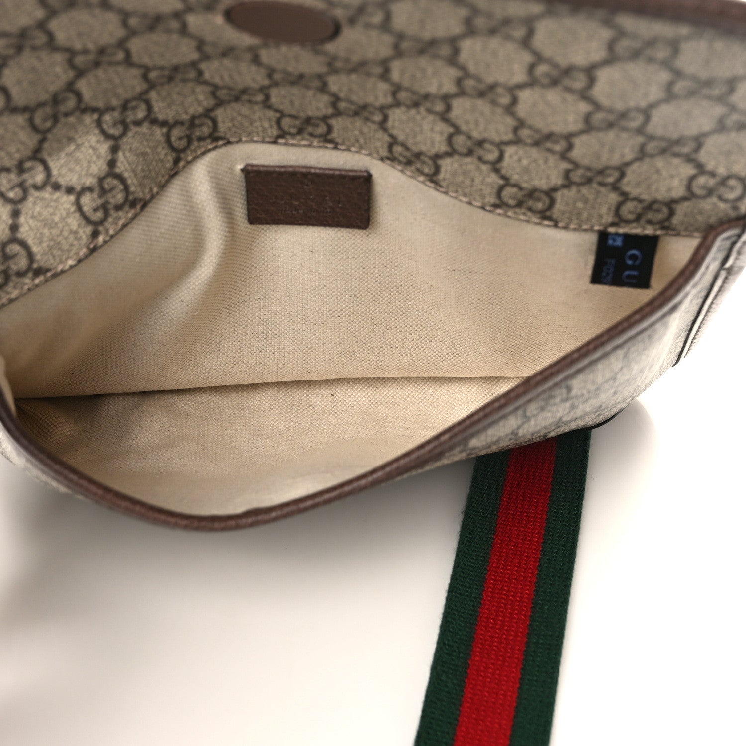 Gucci GG Supreme Monogram Neo Vintage Web Belt Bag Brown 5 of 9