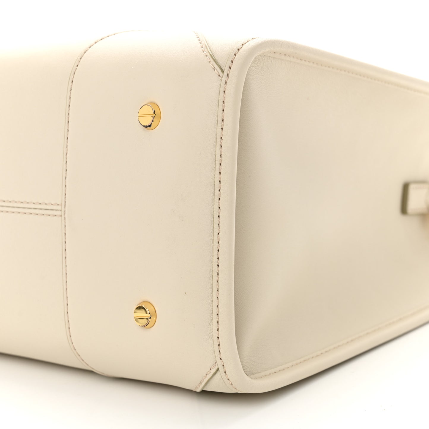Calfskin Large Munchen Tote White