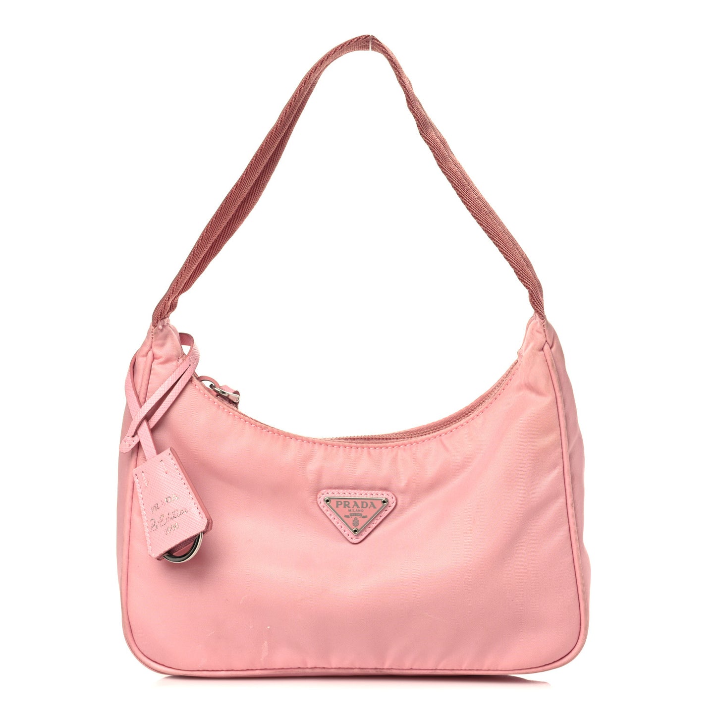Tessuto Nylon Saffiano Mini Re-Edition 2000 Bag Rosa