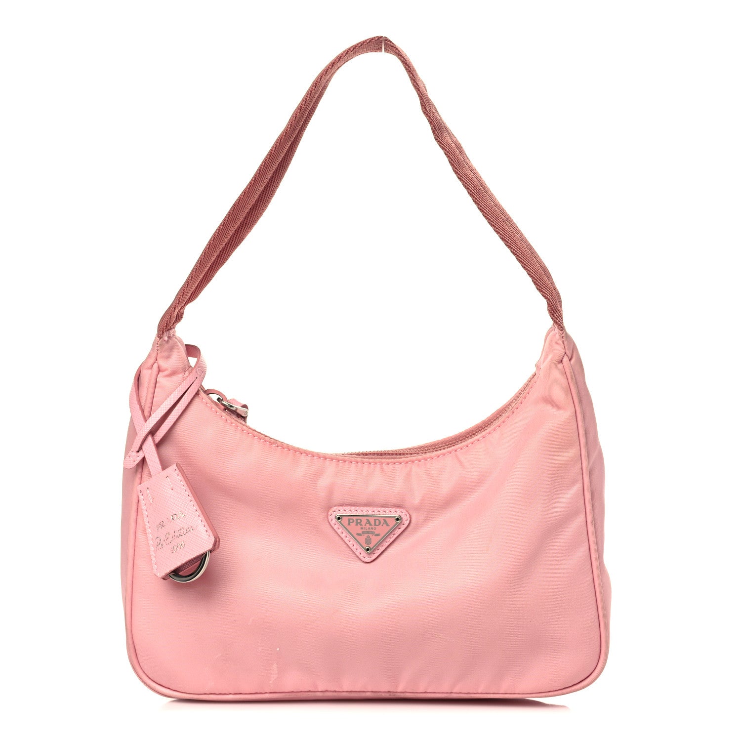 Prada Tessuto Nylon Saffiano Mini Re-Edition 2000 Bag Rosa 1 of 14
