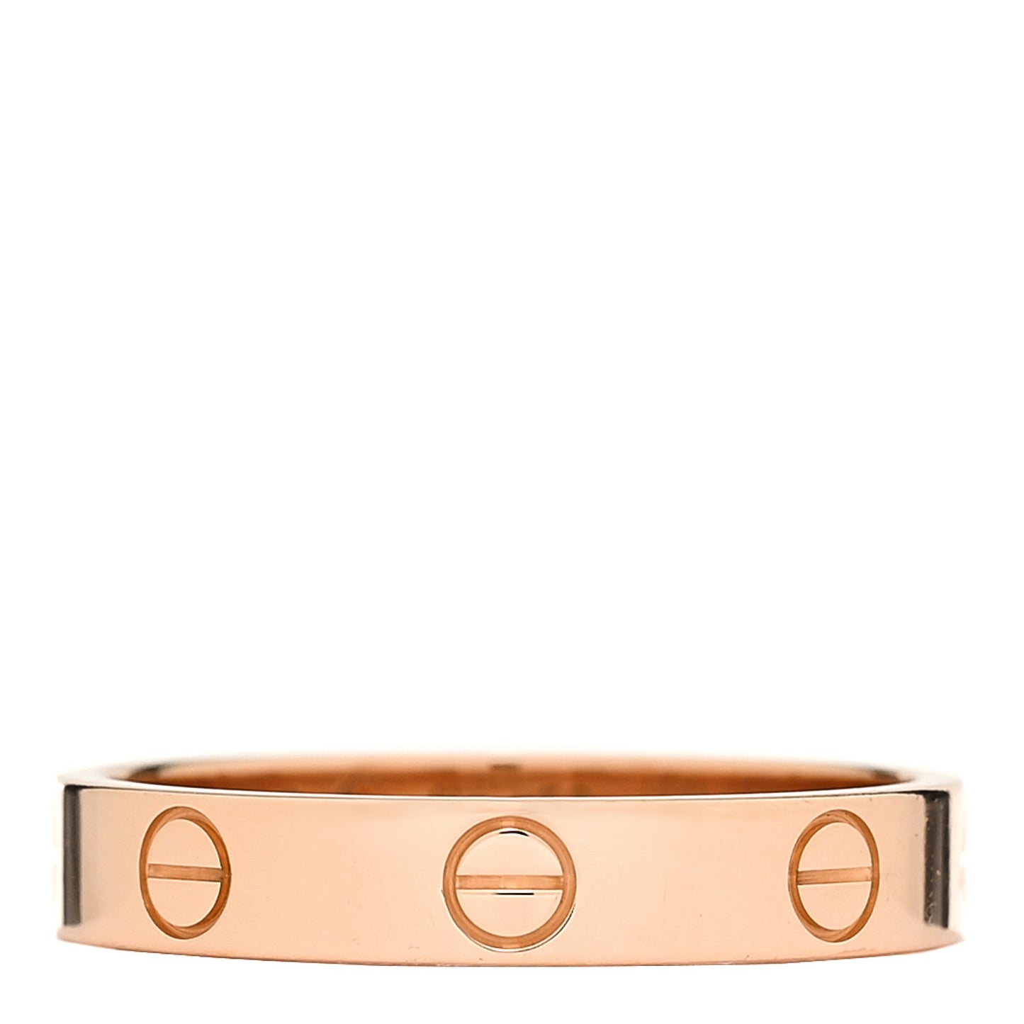 18K Pink Gold 3.5mm LOVE Wedding Band Ring 56 7.75